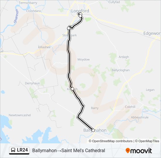 LR24 Bus Line Map