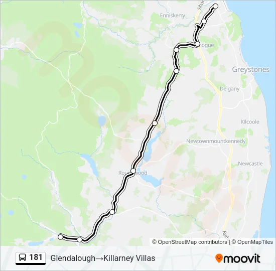 181 Bus Line Map