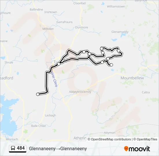 484 Bus Line Map