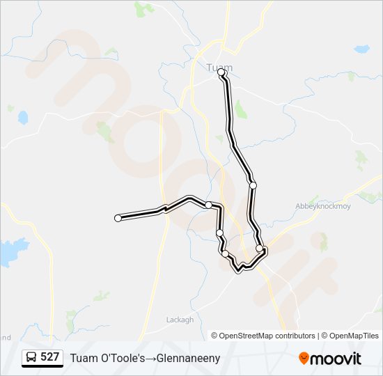 527 Bus Line Map