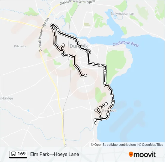 169 Bus Line Map