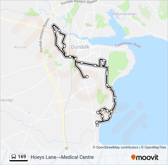 169 Bus Line Map