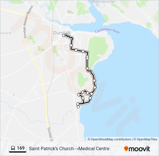 169 Bus Line Map