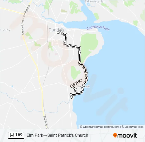 169 Bus Line Map