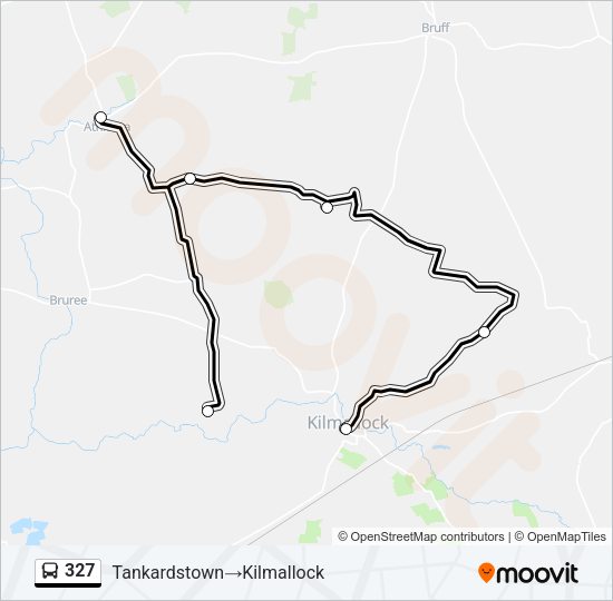 327 Bus Line Map