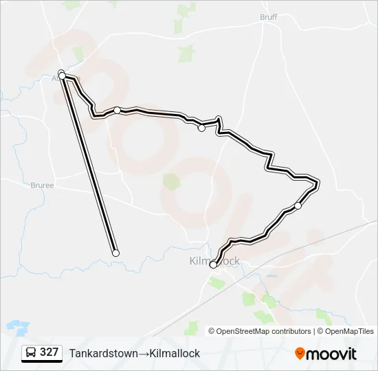 327 Bus Line Map