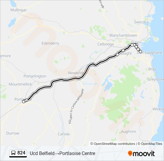 824 Bus Line Map