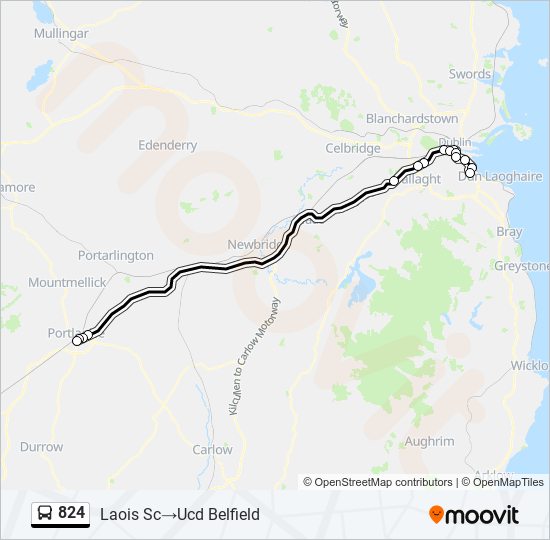 824 Bus Line Map