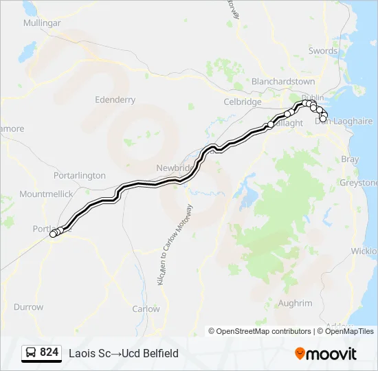 824 Bus Line Map