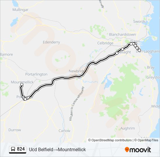 824 Bus Line Map