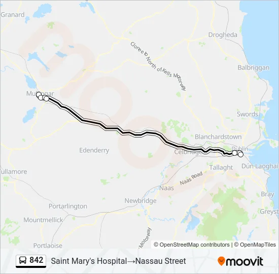Plan de la ligne 842 de 