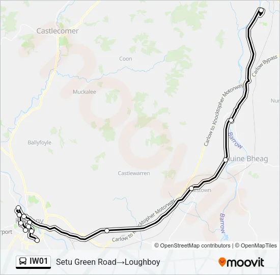 IW01 Bus Line Map