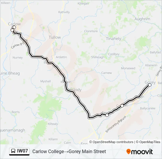 IW07 Bus Line Map