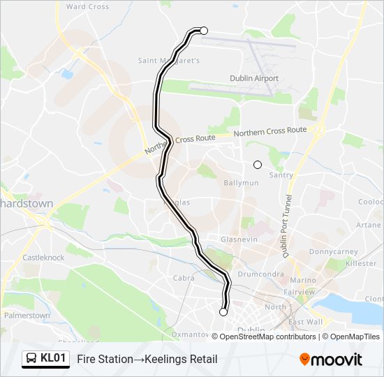 KL01 Bus Line Map