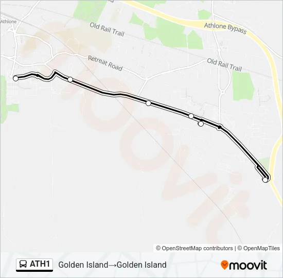 ATH1 Bus Line Map