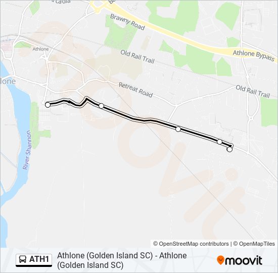 ATH1 bus Line Map