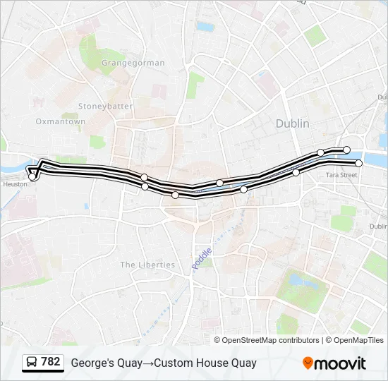 782 Bus Line Map