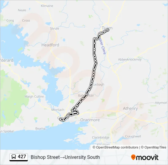 427 Bus Line Map