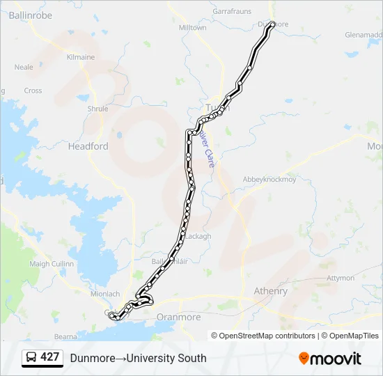 427 Bus Line Map