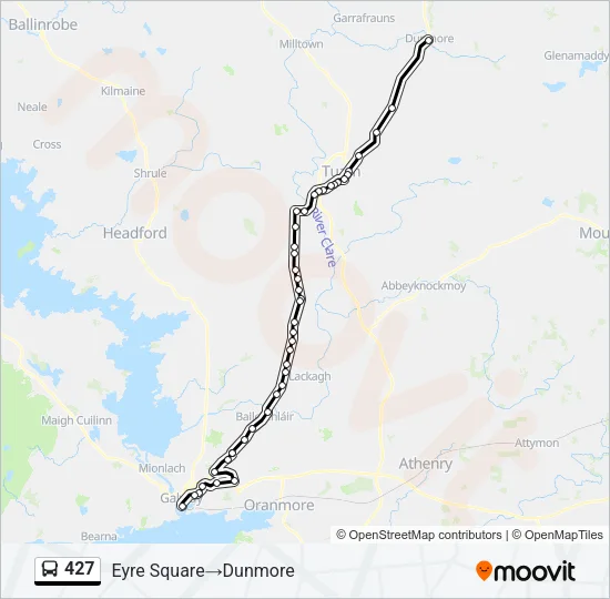427 Bus Line Map