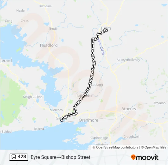 428 Bus Line Map