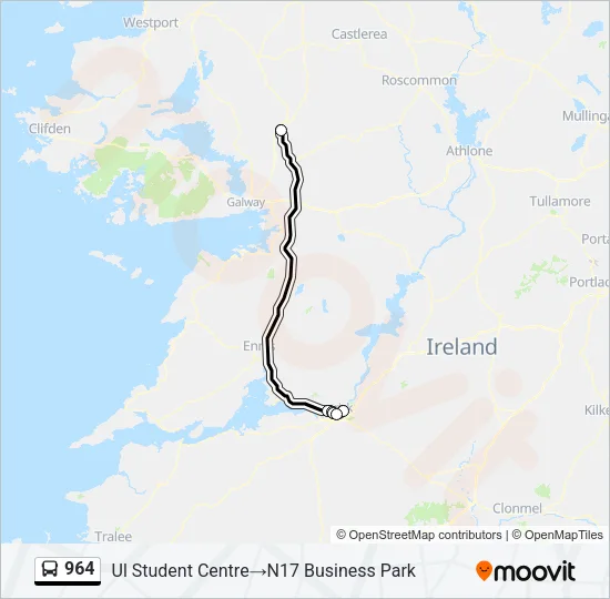 964 Bus Line Map