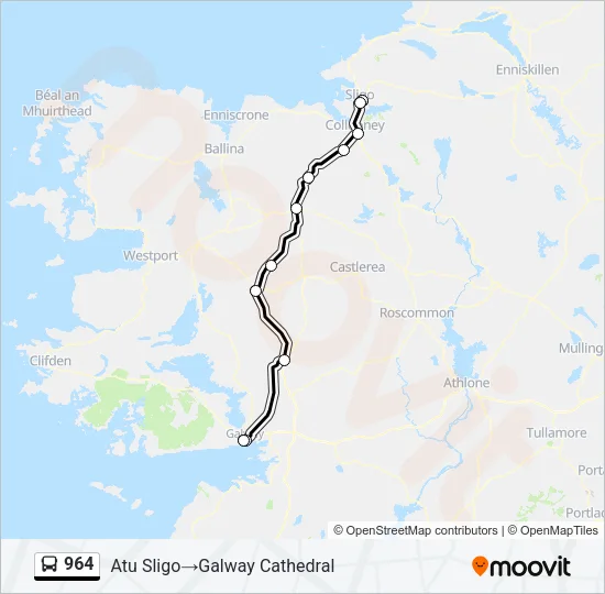 964 Bus Line Map