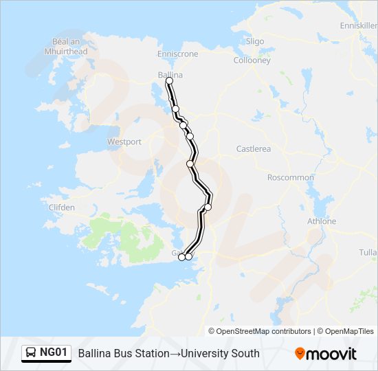 NG01 Bus Line Map