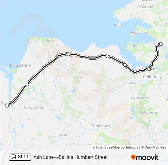 SL11 bus Line Map