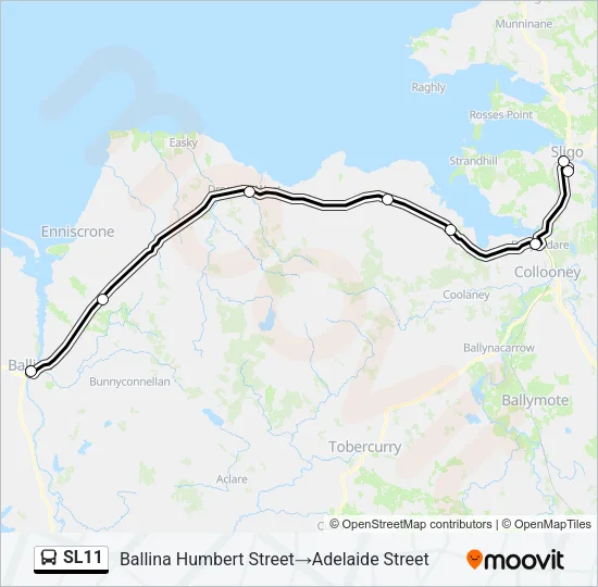 SL11 Bus Line Map