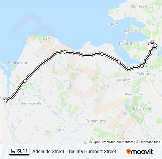 SL11 Bus Line Map