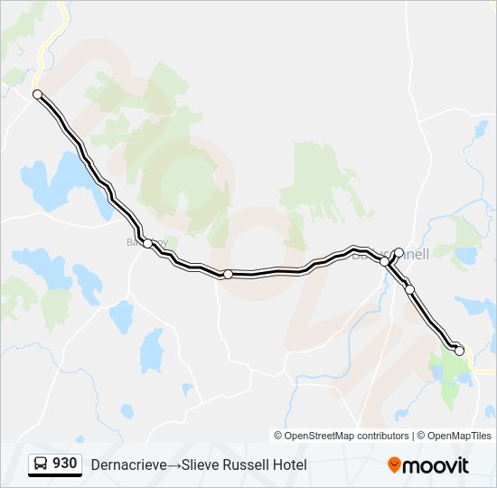 930 bus Line Map