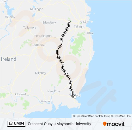 UM04 bus Line Map