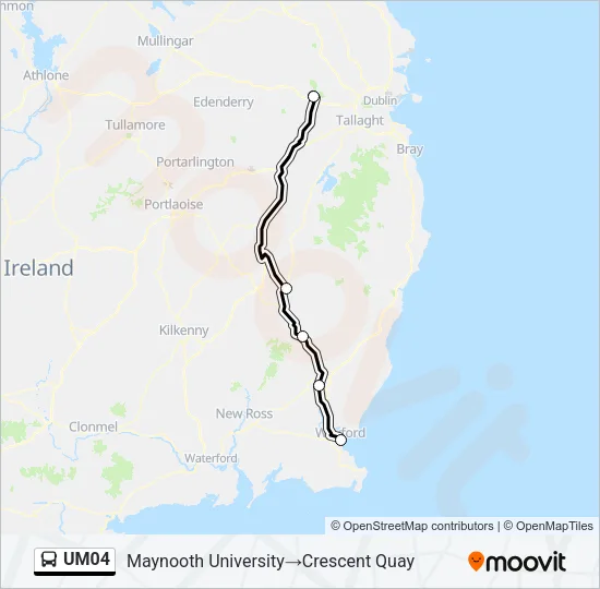 UM04 Bus Line Map