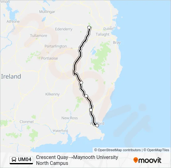 UM04 Bus Line Map