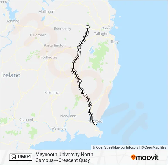 UM04 Bus Line Map