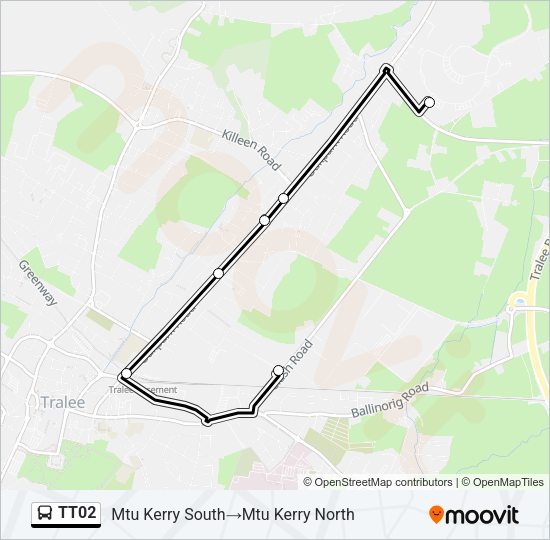 TT02 bus Line Map