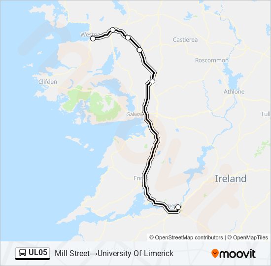 UL05 bus Line Map