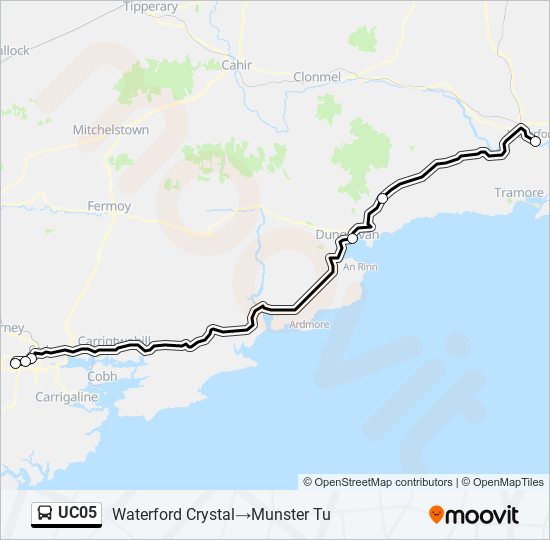 UC05 bus Line Map