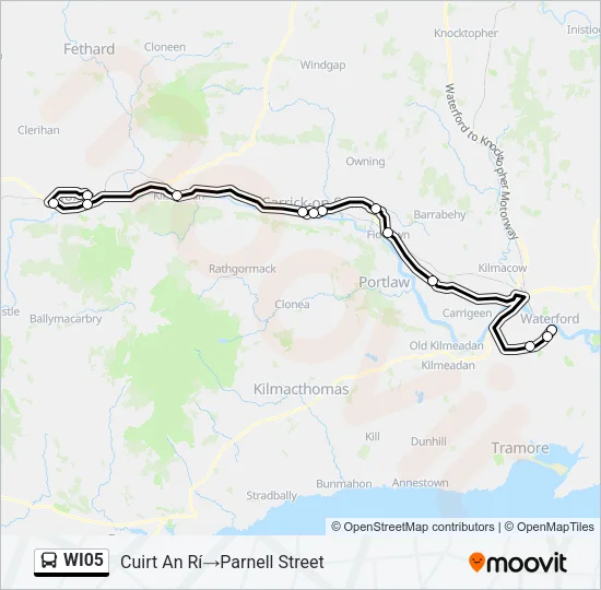 WI05 Bus Line Map