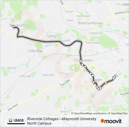 UM08 Bus Line Map