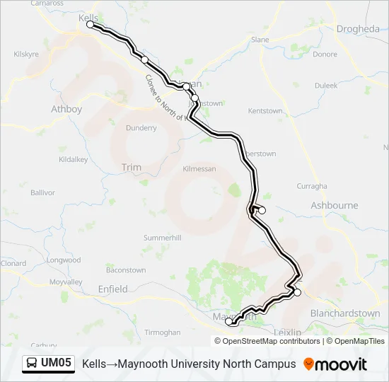 UM05 Bus Line Map