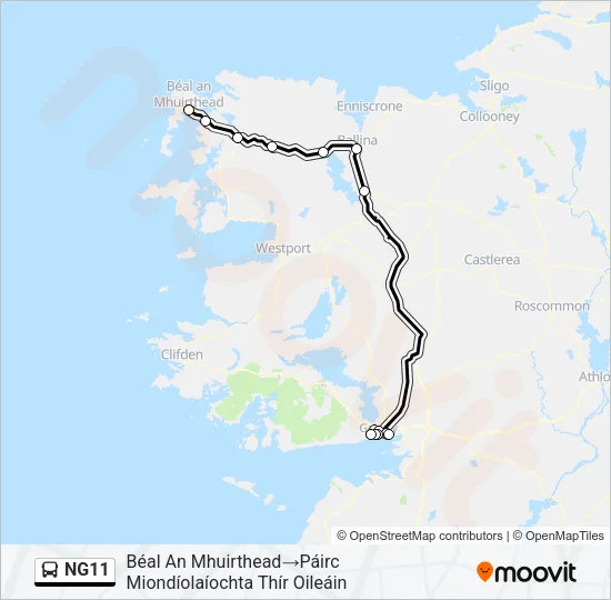 NG11 Bus Line Map