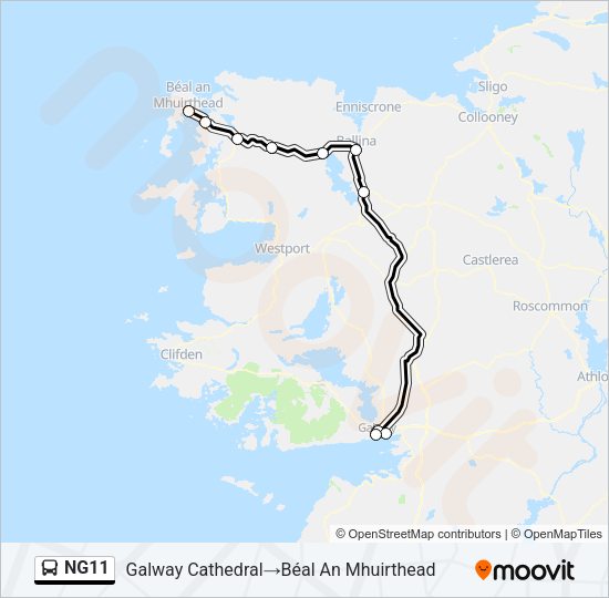 NG11 Bus Line Map