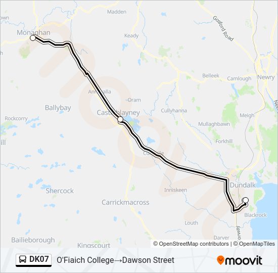 DK07 bus Line Map