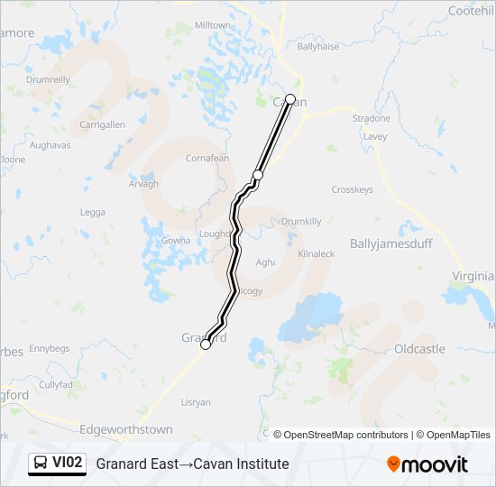 VI02 bus Line Map