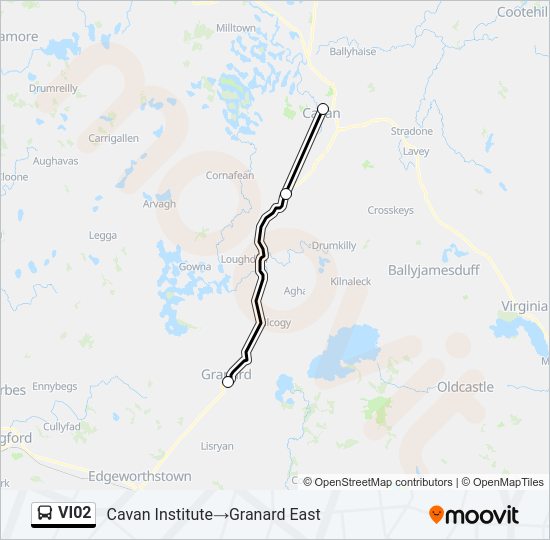 VI02 Bus Line Map