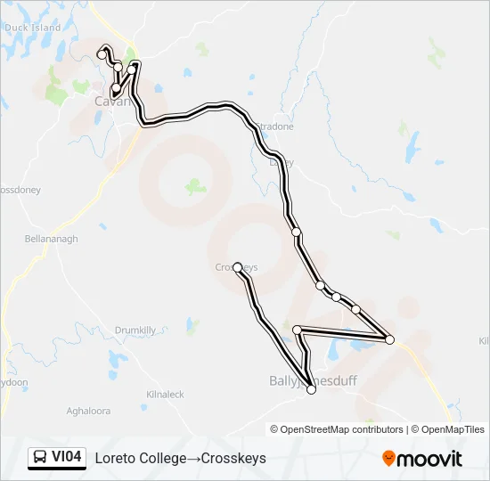 VI04 Bus Line Map