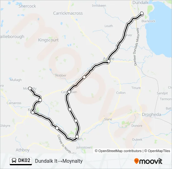 DK02 Bus Line Map