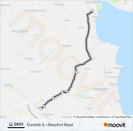 DK03 Bus Line Map